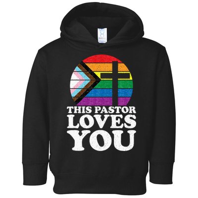 Christian Ally Inclusive Pride Clergy This Pastor Loves You Toddler Hoodie
