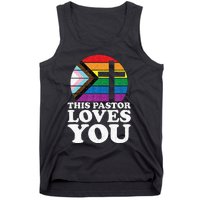 Christian Ally Inclusive Pride Clergy This Pastor Loves You Tank Top