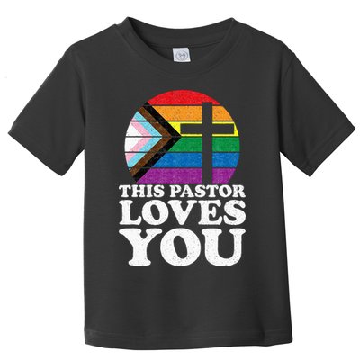 Christian Ally Inclusive Pride Clergy This Pastor Loves You Toddler T-Shirt