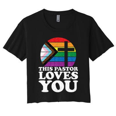 Christian Ally Inclusive Pride Clergy This Pastor Loves You Crop Top