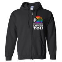 Christian Ally Inclusive Pride Clergy This Pastor Loves You Full Zip Hoodie