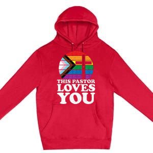 Christian Ally Inclusive Pride Clergy This Pastor Loves You Premium Pullover Hoodie