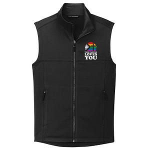 Christian Ally Inclusive Pride Clergy This Pastor Loves You Collective Smooth Fleece Vest