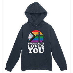 Christian Ally Inclusive Pride Clergy This Pastor Loves You Urban Pullover Hoodie