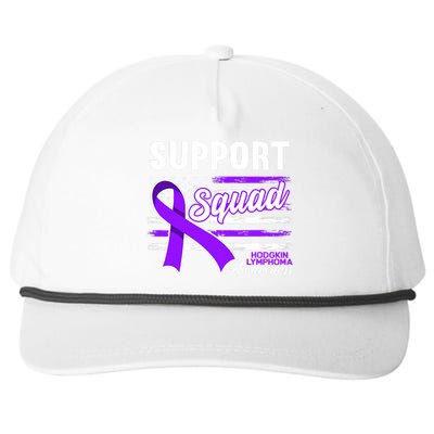 Cancer Awareness I Support Squad I Hodgkin Lymphoma Snapback Five-Panel Rope Hat