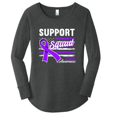 Cancer Awareness I Support Squad I Hodgkin Lymphoma Women's Perfect Tri Tunic Long Sleeve Shirt