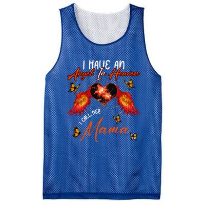 Cool Angel In Heaven Mama Family Best Friend Memorial Love Gift Mesh Reversible Basketball Jersey Tank