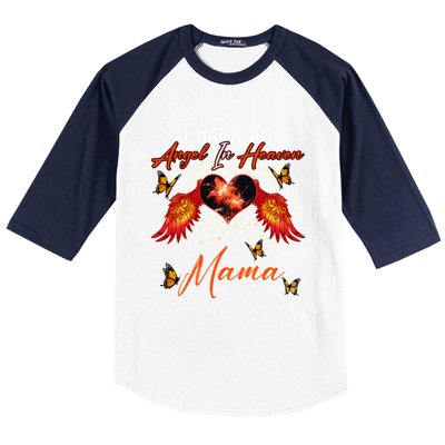 Cool Angel In Heaven Mama Family Best Friend Memorial Love Gift Baseball Sleeve Shirt