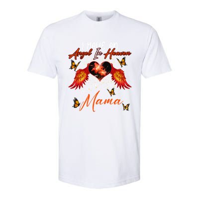 Cool Angel In Heaven Mama Family Best Friend Memorial Love Gift Softstyle® CVC T-Shirt