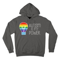 Cute Autism Is My Power Colorful Rainbow Light Bulb Hoodie