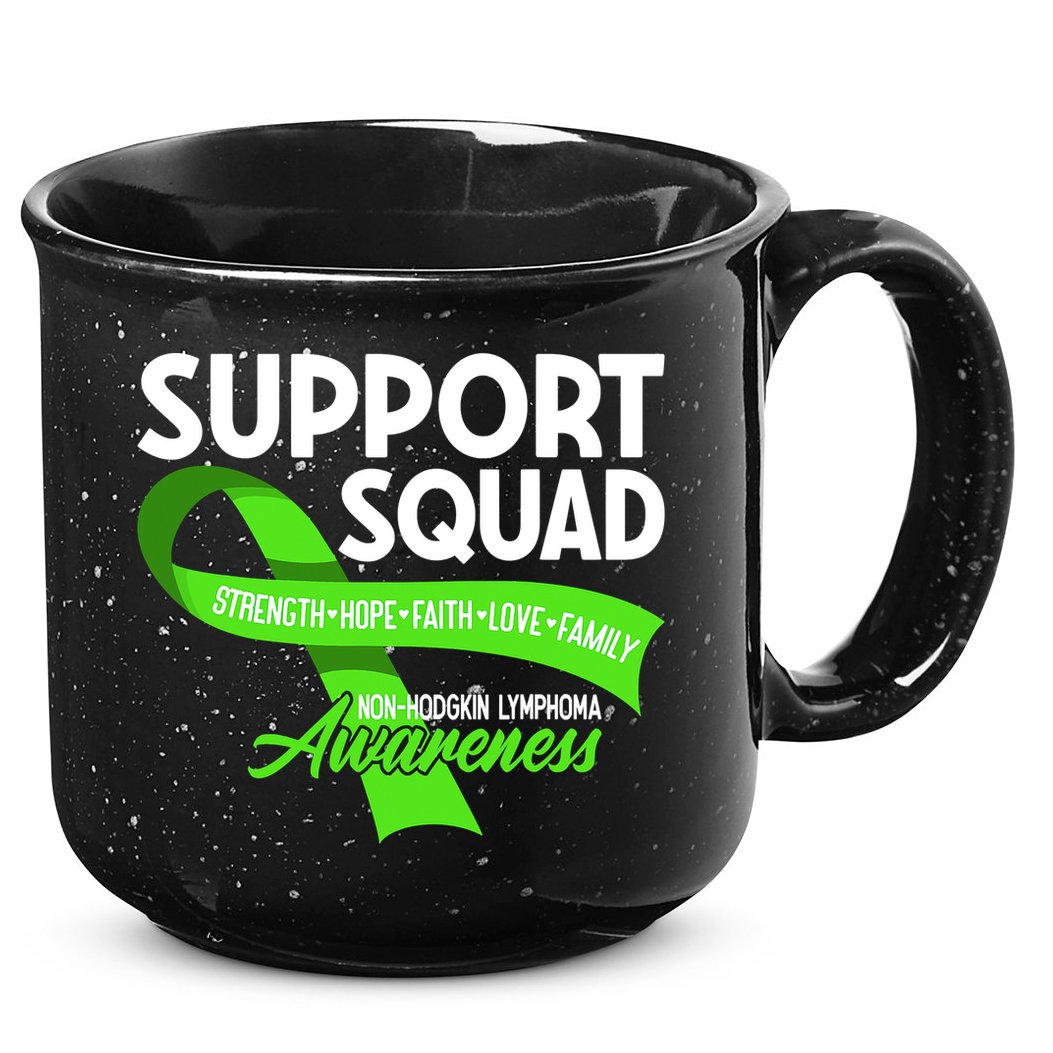 Cancer Awareness I Support Squad NonHodgkin Lymphoma 15oz Campfire Ceramic Mug