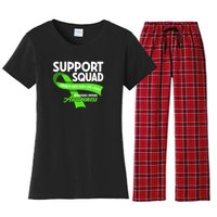 Cancer Awareness I Support Squad NonHodgkin Lymphoma Women's Flannel Pajama Set