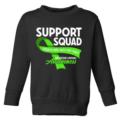 Cancer Awareness I Support Squad NonHodgkin Lymphoma Toddler Sweatshirt