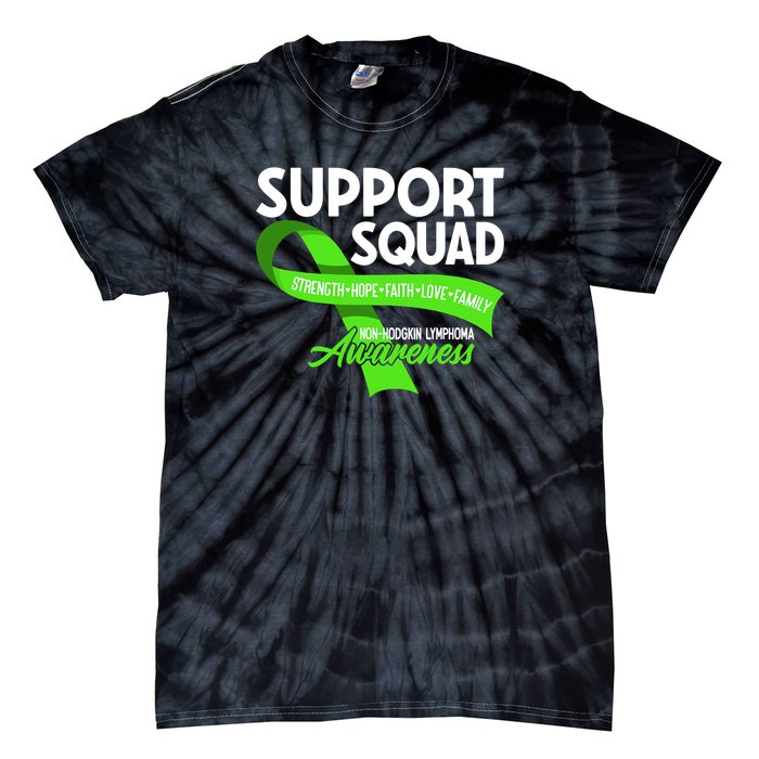 Cancer Awareness I Support Squad NonHodgkin Lymphoma Tie-Dye T-Shirt