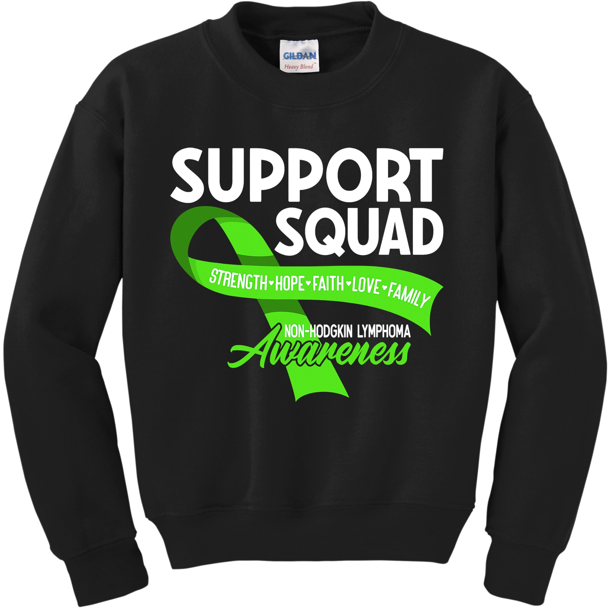 Cancer Awareness I Support Squad NonHodgkin Lymphoma Kids Sweatshirt
