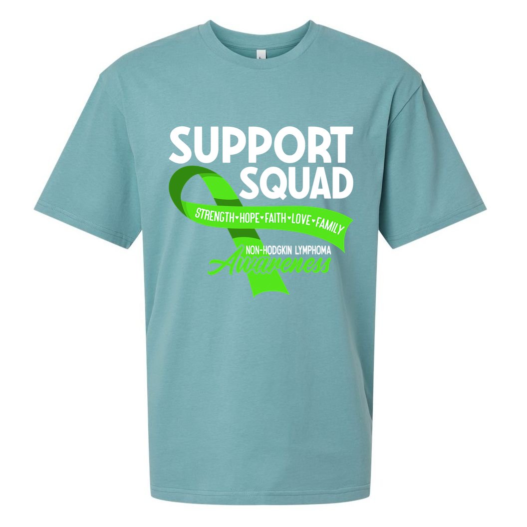Cancer Awareness I Support Squad NonHodgkin Lymphoma Sueded Cloud Jersey T-Shirt