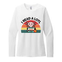 Cute Axolotl I Read A Lotl Funny Bookworm  Womens CVC Long Sleeve Shirt