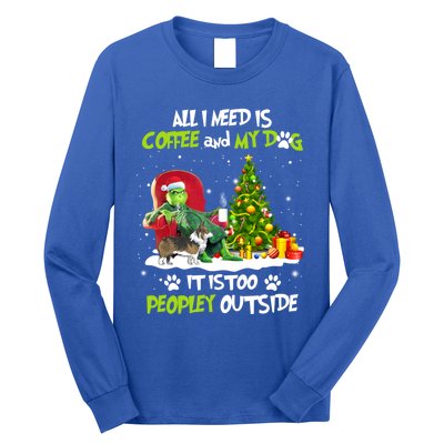 Christmas All I Need Is Coffee And My Welsh Corgi Dog Xmas Gift Long Sleeve Shirt