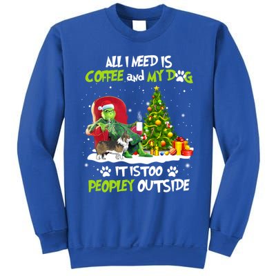 Christmas All I Need Is Coffee And My Welsh Corgi Dog Xmas Gift Sweatshirt