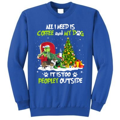 Christmas All I Need Is Coffee And My Welsh Corgi Dog Xmas Gift Tall Sweatshirt