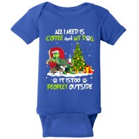 Christmas All I Need Is Coffee And My Welsh Corgi Dog Xmas Gift Baby Bodysuit