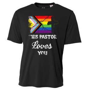 Christian Ally Inclusive Pride Clergy This Pastor Loves You Cooling Performance Crew T-Shirt