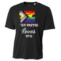 Christian Ally Inclusive Pride Clergy This Pastor Loves You Cooling Performance Crew T-Shirt