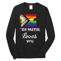 Christian Ally Inclusive Pride Clergy This Pastor Loves You Long Sleeve Shirt