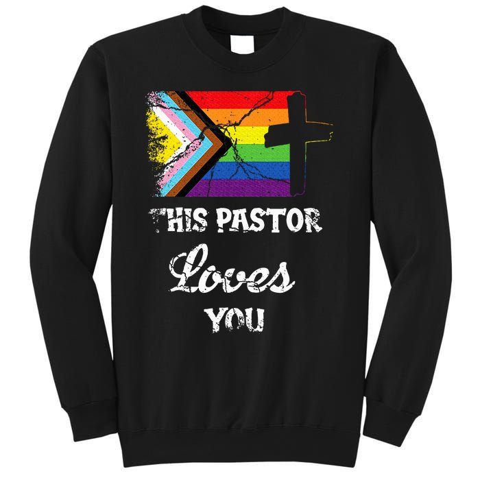 Christian Ally Inclusive Pride Clergy This Pastor Loves You Sweatshirt