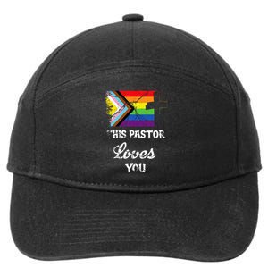 Christian Ally Inclusive Pride Clergy This Pastor Loves You 7-Panel Snapback Hat