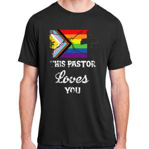 Christian Ally Inclusive Pride Clergy This Pastor Loves You Adult ChromaSoft Performance T-Shirt