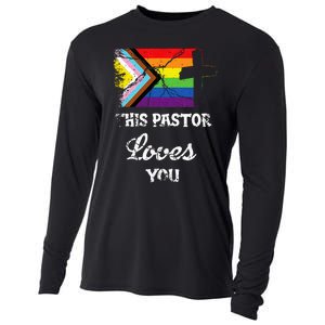 Christian Ally Inclusive Pride Clergy This Pastor Loves You Cooling Performance Long Sleeve Crew