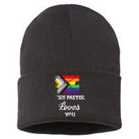 Christian Ally Inclusive Pride Clergy This Pastor Loves You Sustainable Knit Beanie