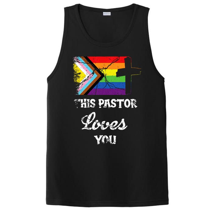 Christian Ally Inclusive Pride Clergy This Pastor Loves You PosiCharge Competitor Tank