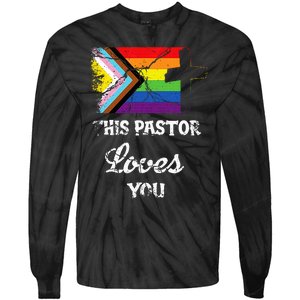 Christian Ally Inclusive Pride Clergy This Pastor Loves You Tie-Dye Long Sleeve Shirt