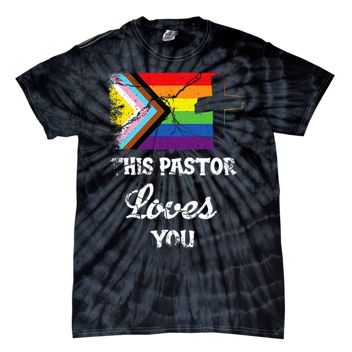 Christian Ally Inclusive Pride Clergy This Pastor Loves You Tie-Dye T-Shirt