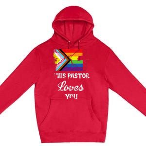 Christian Ally Inclusive Pride Clergy This Pastor Loves You Premium Pullover Hoodie