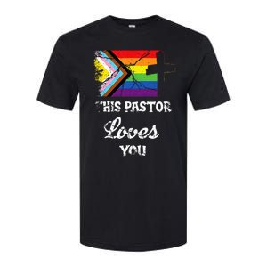 Christian Ally Inclusive Pride Clergy This Pastor Loves You Softstyle CVC T-Shirt