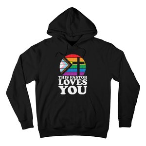 Christian Ally Inclusive Pride Clergy This Pastor Loves You Hoodie