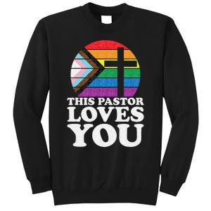 Christian Ally Inclusive Pride Clergy This Pastor Loves You Sweatshirt