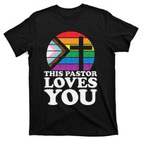 Christian Ally Inclusive Pride Clergy This Pastor Loves You T-Shirt