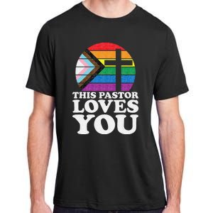 Christian Ally Inclusive Pride Clergy This Pastor Loves You Adult ChromaSoft Performance T-Shirt