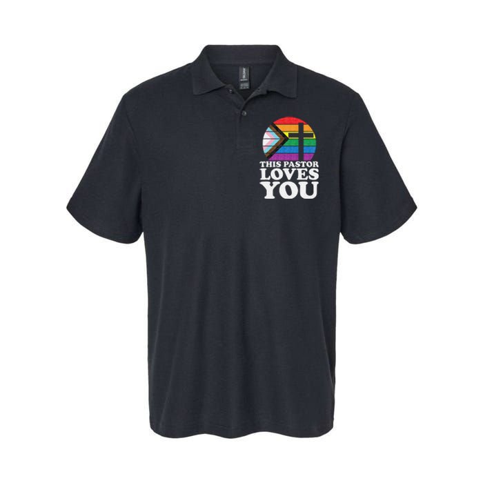 Christian Ally Inclusive Pride Clergy This Pastor Loves You Softstyle Adult Sport Polo