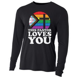 Christian Ally Inclusive Pride Clergy This Pastor Loves You Cooling Performance Long Sleeve Crew