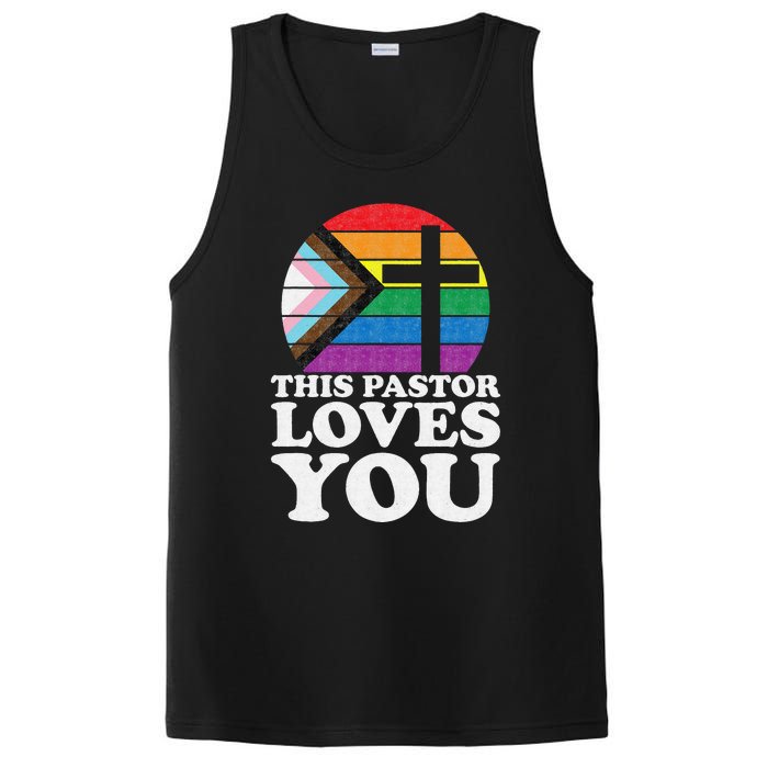 Christian Ally Inclusive Pride Clergy This Pastor Loves You PosiCharge Competitor Tank