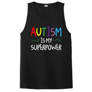 Colorful Autism Is My Superpower Autism Awareness Cool Gift PosiCharge Competitor Tank