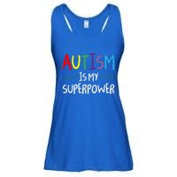 Colorful Autism Is My Superpower Autism Awareness Cool Gift Ladies Essential Flowy Tank