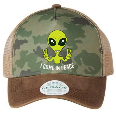 Cute Alien I Come In Peace Space Rave EDM Music Alien Legacy Tie Dye Trucker Hat