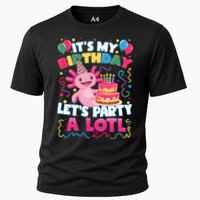 Cute Axolotl Its My Birthday Lets Party  Cooling Performance Crew T-Shirt