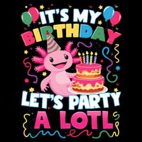 Cute Axolotl Its My Birthday Lets Party  Mesh Reversible Basketball Jersey Tank